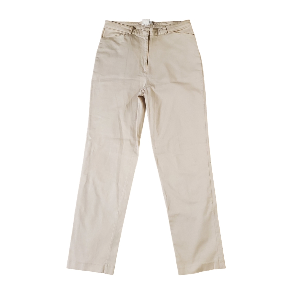 VINTAGE | Comme High waisted beige cream dress pants (Size 10) - Picture 1 of 8